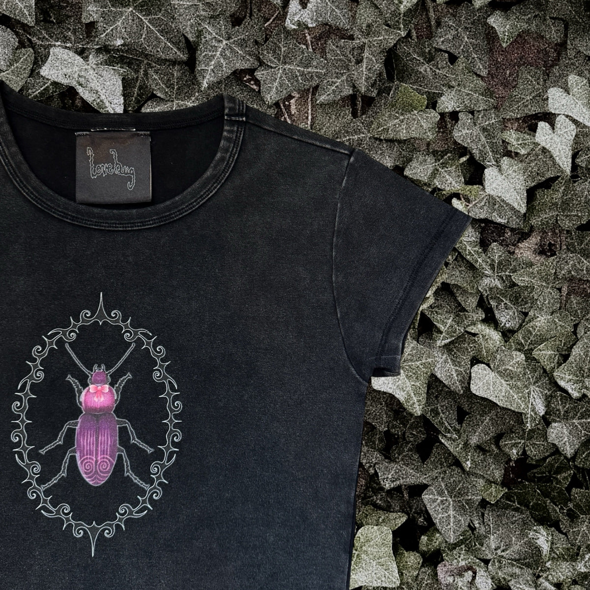 Beetle Buddy Baby Tee ~ Black