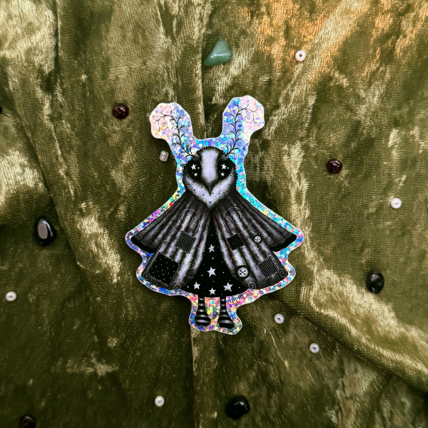 Moth Girl Sticker