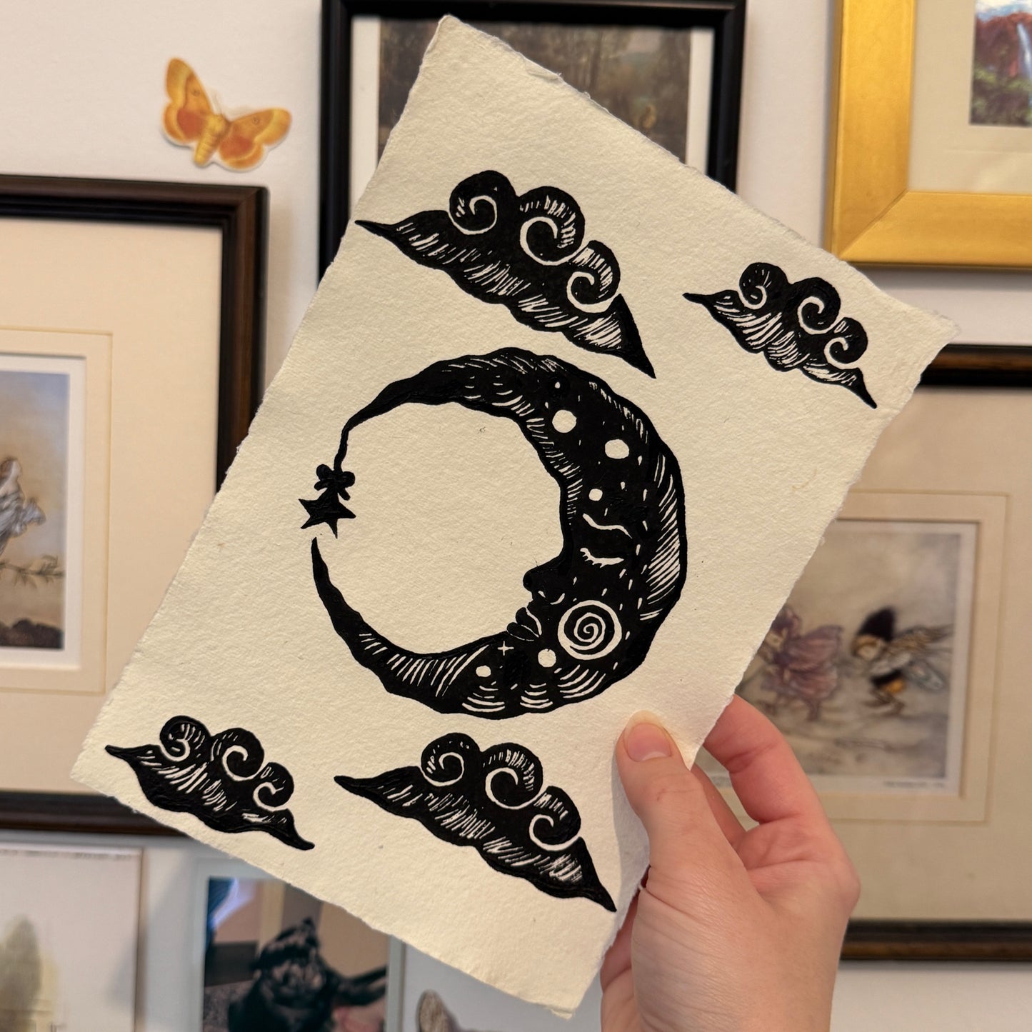 Drowsy Moon Print