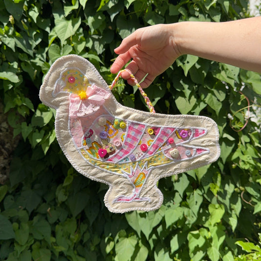 Pastel Pigeon Wall Hanging