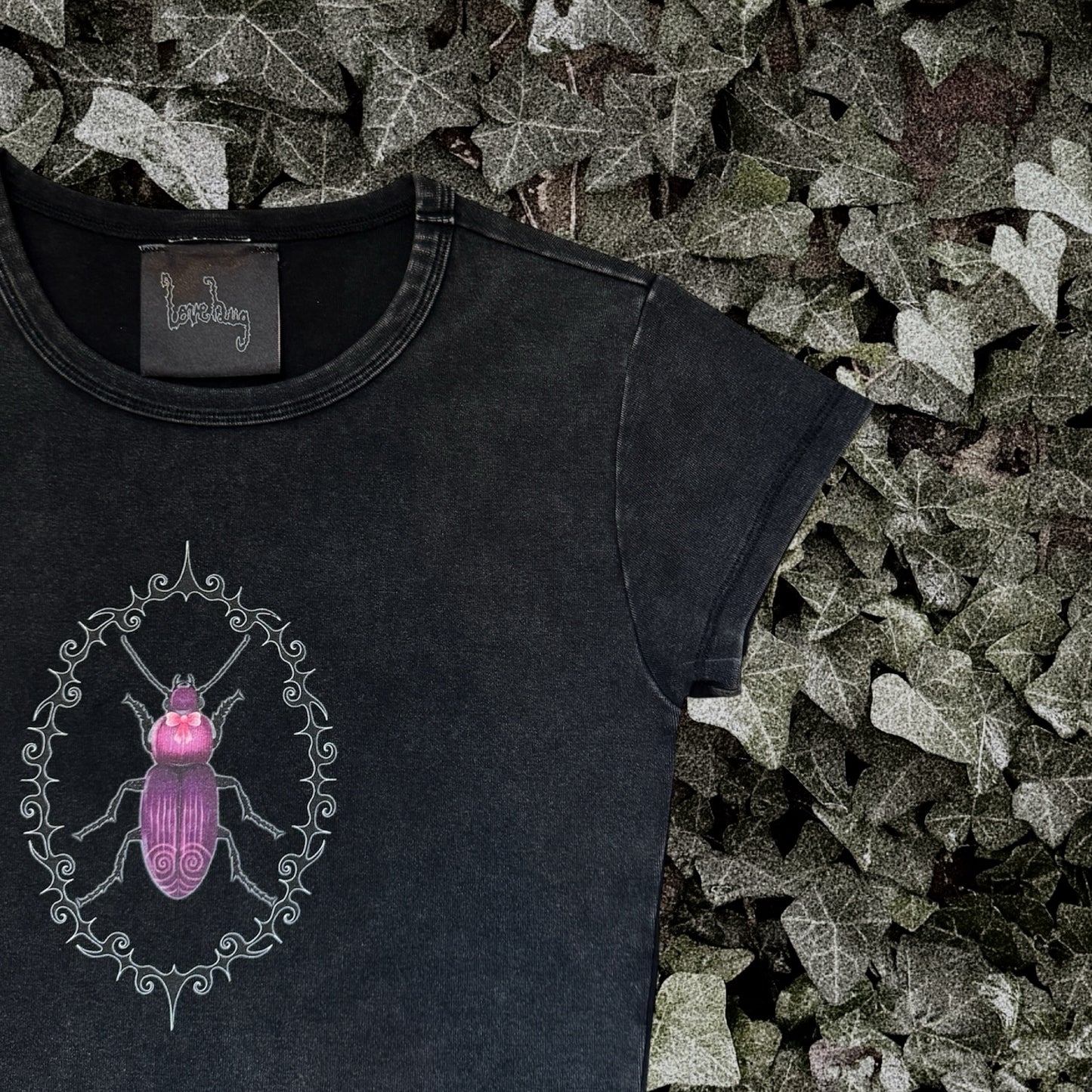 Beetle Buddy Baby Tee ~ Black