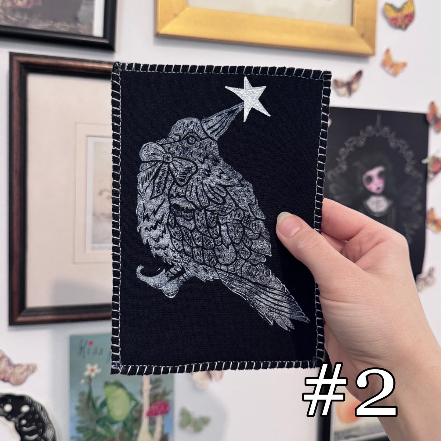 Wizard Pigeon Patches ~ Black