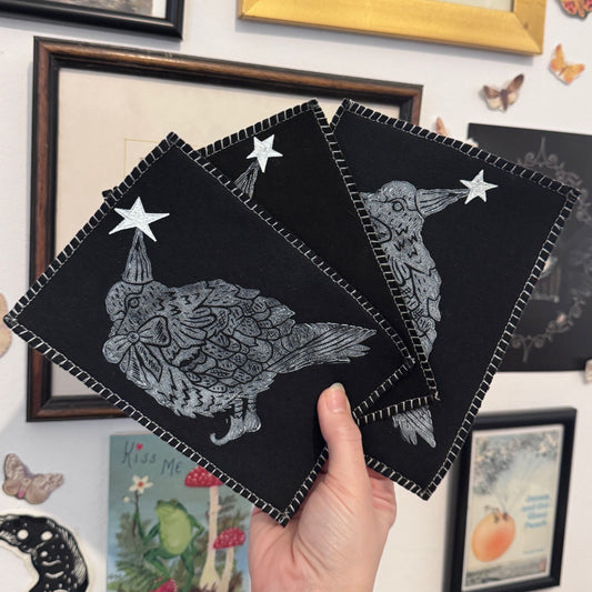 Wizard Pigeon Patches ~ Black