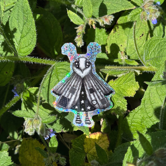 Moth Girl Sticker