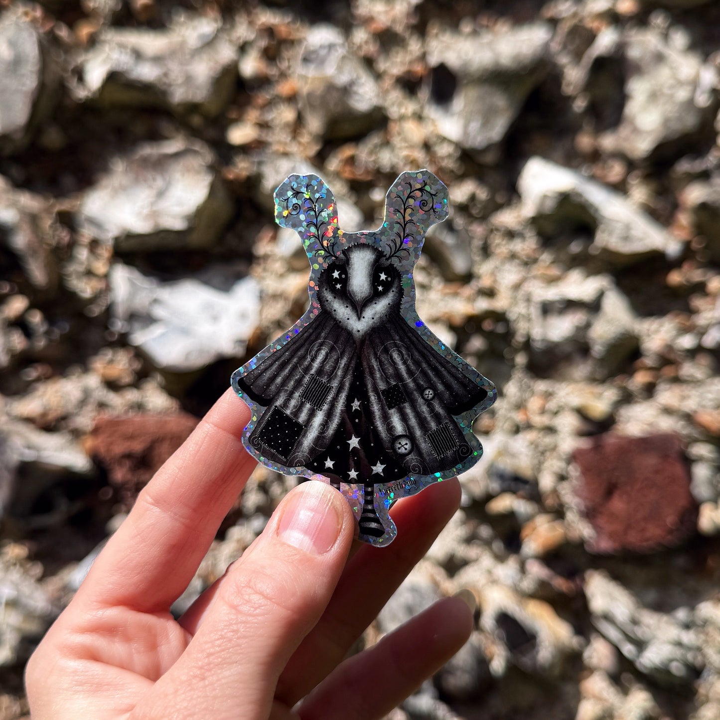 Moth Girl Sticker